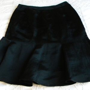 ARMANI Black Label Godet Silk Skirt sz M 40 New